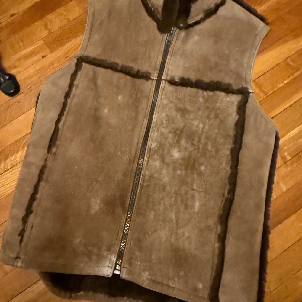 Brown Shearling Vest